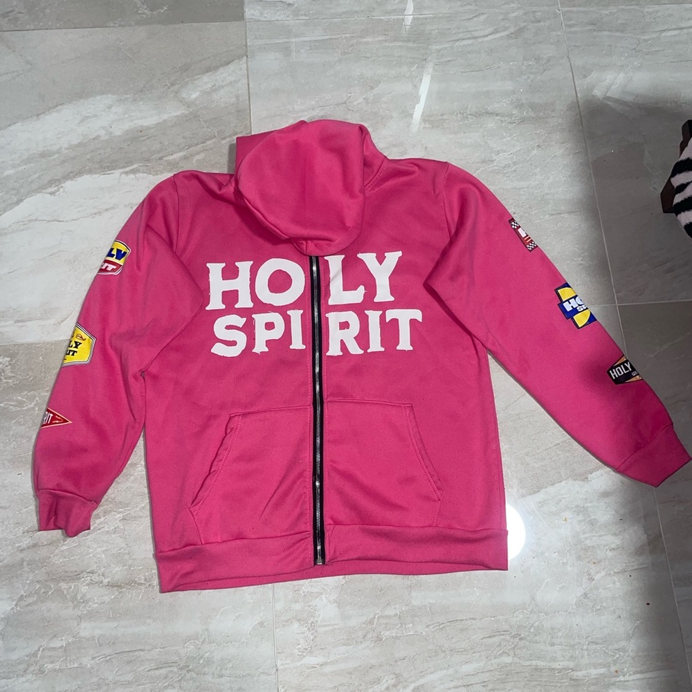 Pink Jacket Christian Clothing Size M